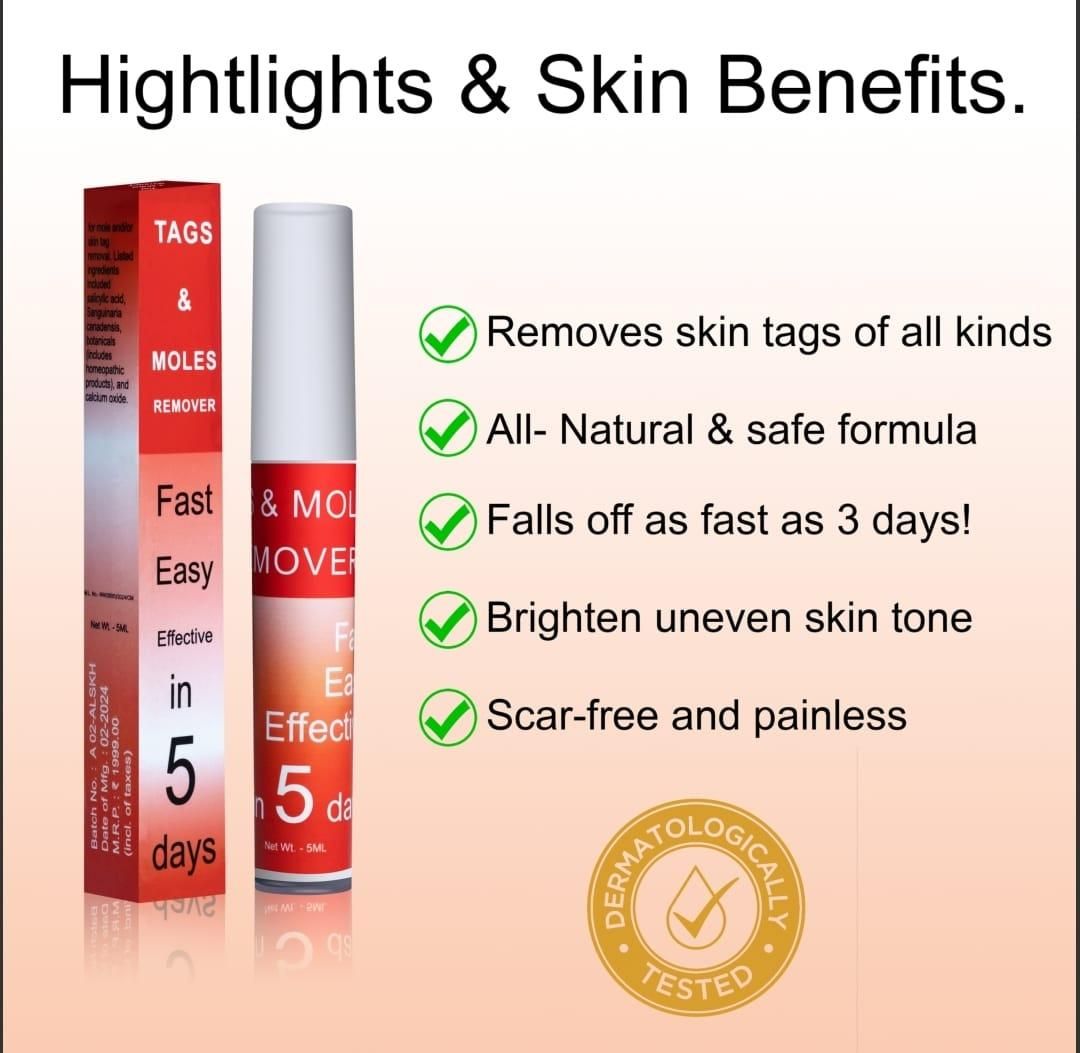 ✨ Tag & Mole Remover Pen 🔥 – Clear Skin in 5 Days! 🌿 Buy 1 Get 1 FREE 💥